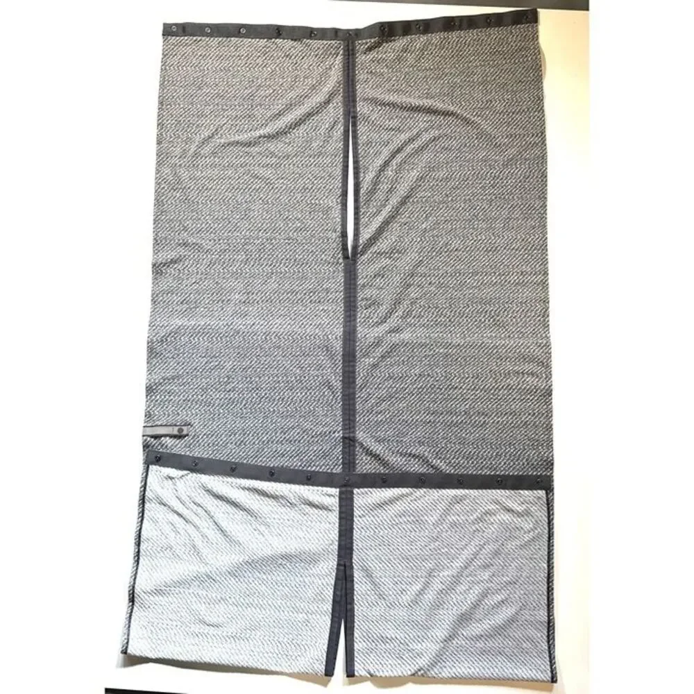 Lululemon Vinyasa WomensConvertible Wrap Scarf Grey Color Herringbone Pattern